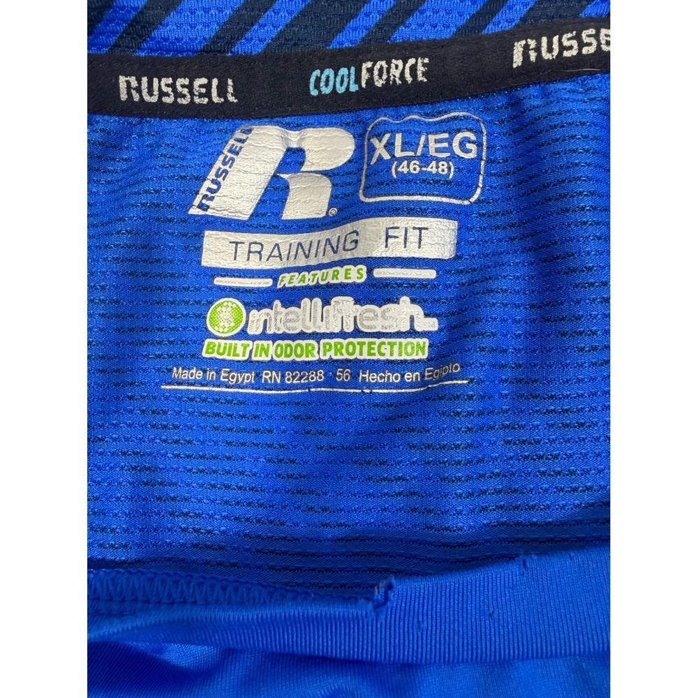 Russell Athletic Shirt Mens XL‎ Blue CoolForce Training Fit Performance Tee - Picture 2 of 6